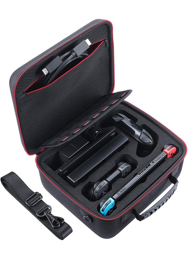 Hard Carrying Case Compatible with Nintendo Switch, Travel Case fit Switch Pro Controller.