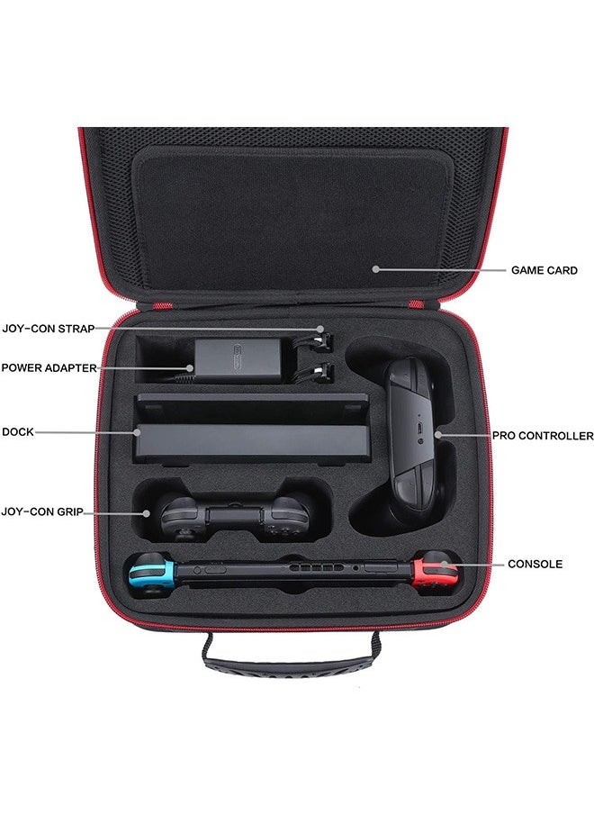 Hard Carrying Case Compatible with Nintendo Switch, Travel Case fit Switch Pro Controller.