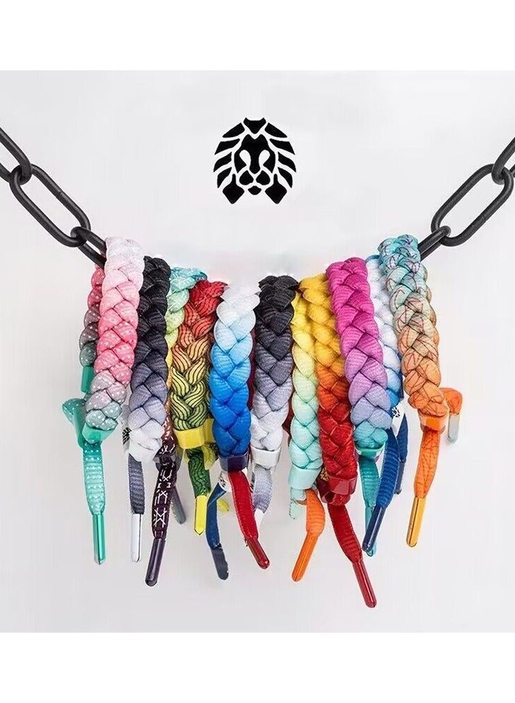 Rastaclat Graded Holographic Reflection Knot Band Braided Bracelet Fashion Handstring - Image 3