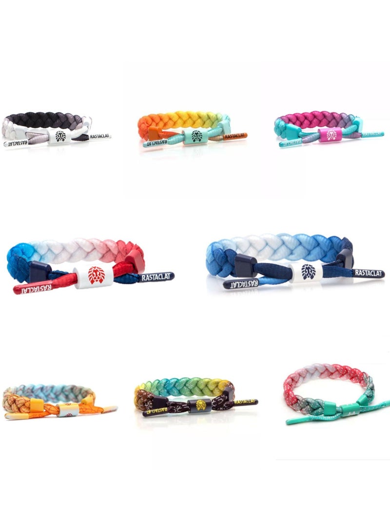 Rastaclat Graded Holographic Reflection Knot Band Braided Bracelet Fashion Handstring - Image 2