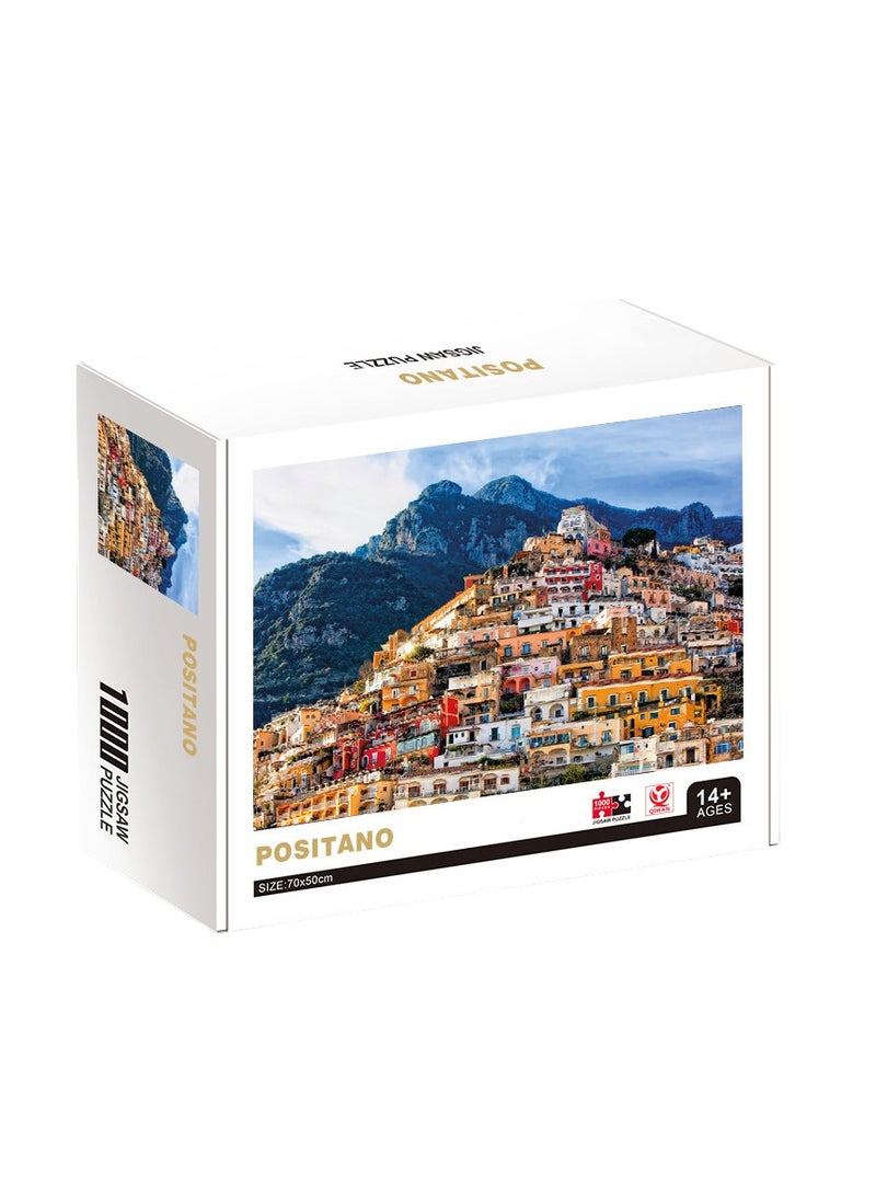 1000 pieces of colorful landscape puzzle, puzzle and leisure play, suitable for adults and children - Image 1