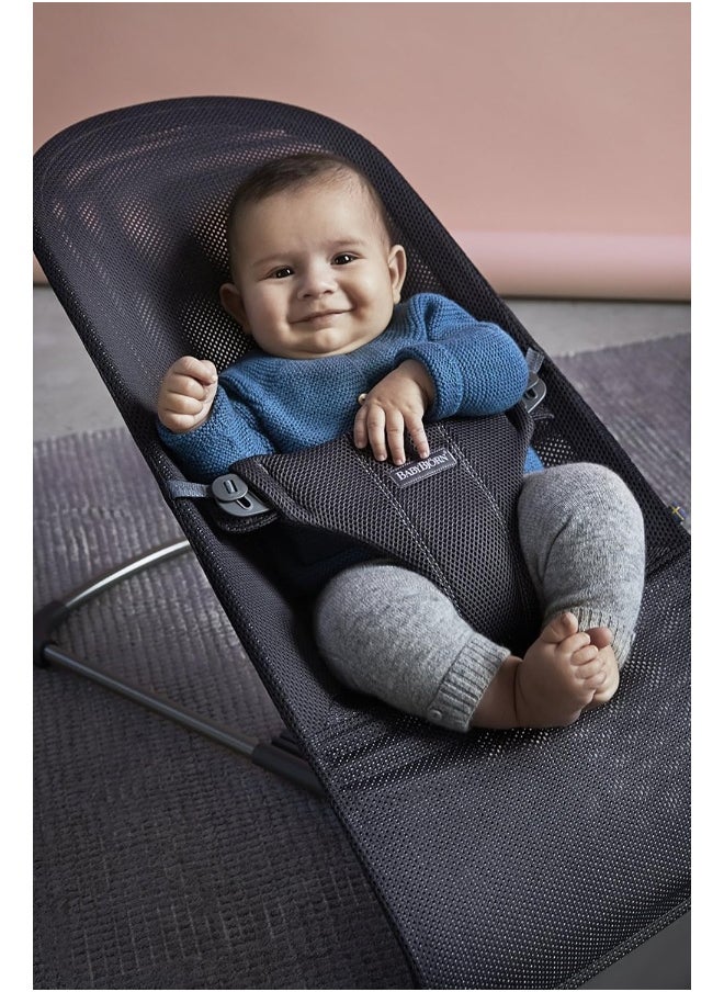 BABYBJORN Babybjörn Fabric Seat For Bouncer - Anthracite, Mesh  - Image 5