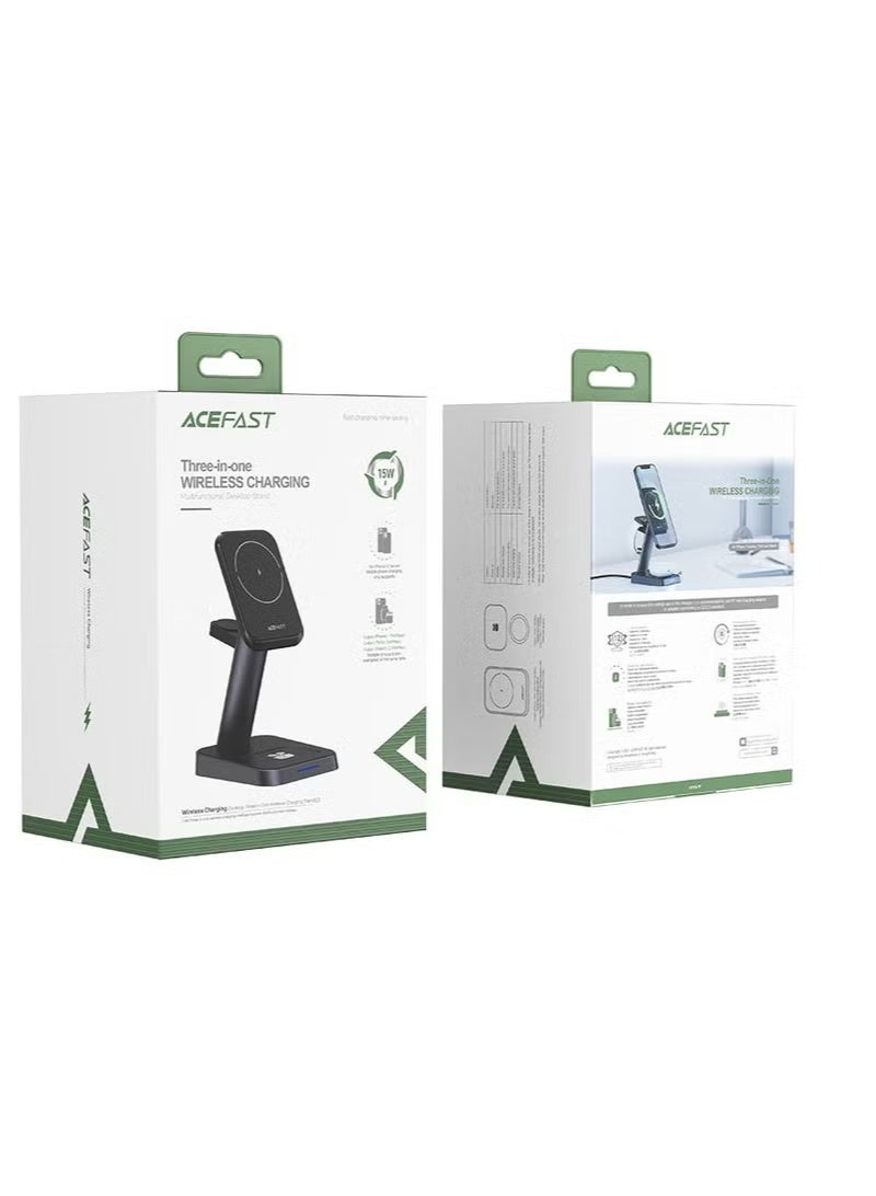 ACEFAST 3 in 1 Fast Wireless Charger Desktop Holder E3 - Image 3