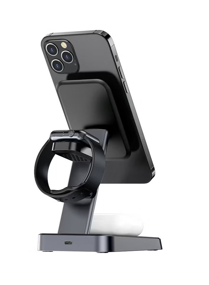 ACEFAST 3 in 1 Fast Wireless Charger Desktop Holder E3 - Image 2