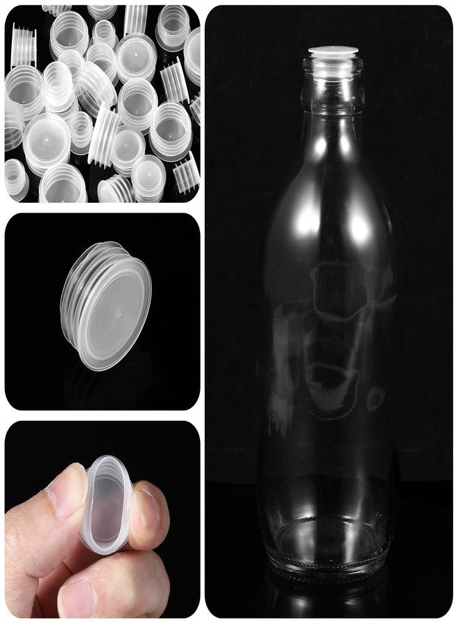 Bremorou 50Pcs Salt And Pepper Stoppers Plugs 0.35 Inch To 0.74 Inch Diameter Replacement Plug Reusable Clear Round End Cap Plastic Stoppers For Salt And Pepper Shakers Flower Pots Bottles Pipes Etc - Image 3