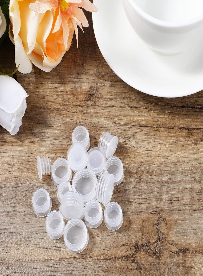 Bremorou 50Pcs Salt And Pepper Stoppers Plugs 0.35 Inch To 0.74 Inch Diameter Replacement Plug Reusable Clear Round End Cap Plastic Stoppers For Salt And Pepper Shakers Flower Pots Bottles Pipes Etc - Image 4