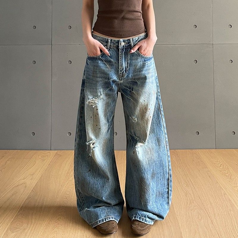 Vintage Classic European-American Design Daily Commute Jeans  Size_S - Image 3