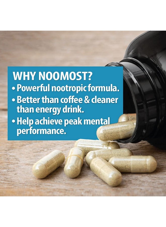 NooMost - Brain Supplement/Brain Booster Supplement For Focus Memory Clarity Energy Work As Caffeine Brain Booster/Brain Supplements For Memory & Focus For Brain Fog Brain Boost & Brain Support (Pack 1) - Image 1