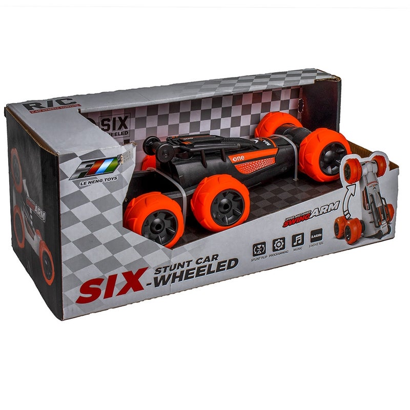 Six Wheeled Stunt Car with Remote Control - F6 - Image 2