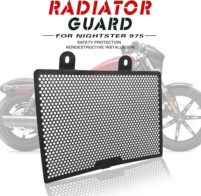 HAONEL Radiator Cover Guard for Nightster 975 RH 2021-2022 - CNC Aluminum Engine Cooling Protection - Image 5