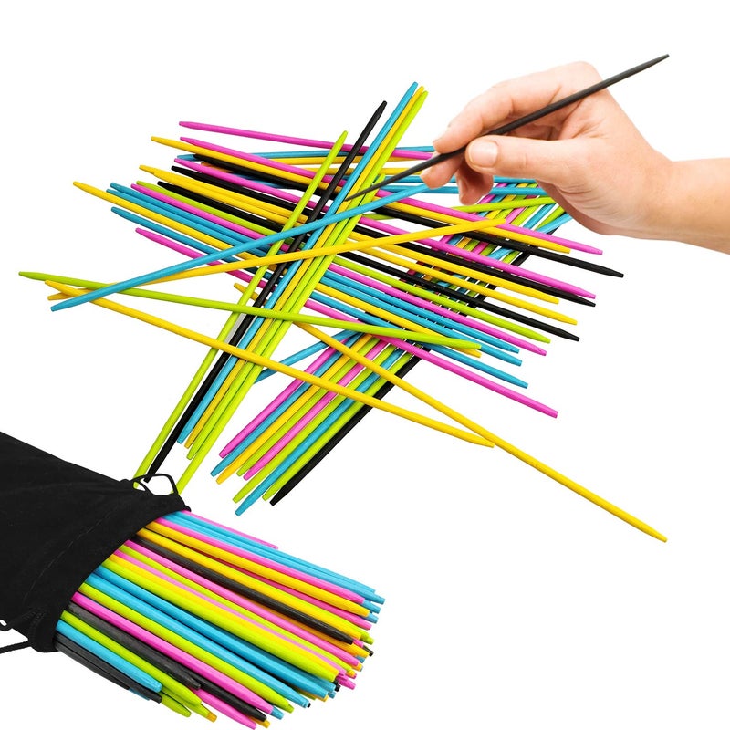 CODOHI 90PCS Bamboo Pick Up Sticks Bamboo Classic Game 7.5 Inch Long Pick-up-Sticks Fun Family Game - Nostalgic Games - Image 4