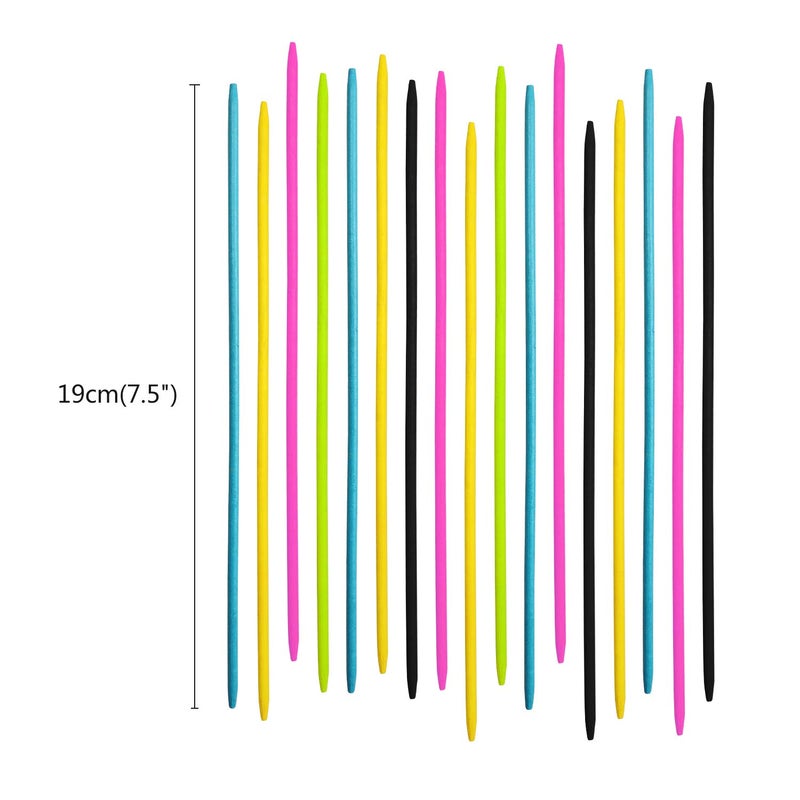 CODOHI 90PCS Bamboo Pick Up Sticks Bamboo Classic Game 7.5 Inch Long Pick-up-Sticks Fun Family Game - Nostalgic Games - Image 2