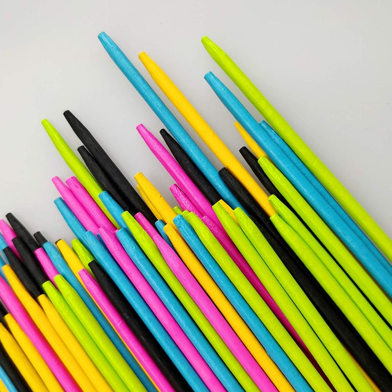 CODOHI 90PCS Bamboo Pick Up Sticks Bamboo Classic Game 7.5 Inch Long Pick-up-Sticks Fun Family Game - Nostalgic Games - Image 3