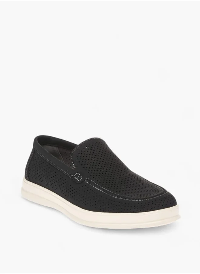 Lee Cooper Mens Perforated Slip-On Loafers