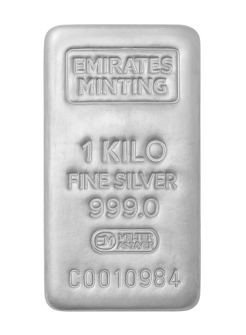 Emirates Minting 1 Kilogram Silver Bar in 999.0 Purity