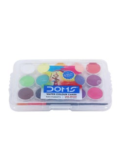 DOMS 15-Shade Small Size Watercolour Painting Set With Brush  - Image 3