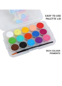 DOMS 15-Shade Small Size Watercolour Painting Set With Brush  - Image 5