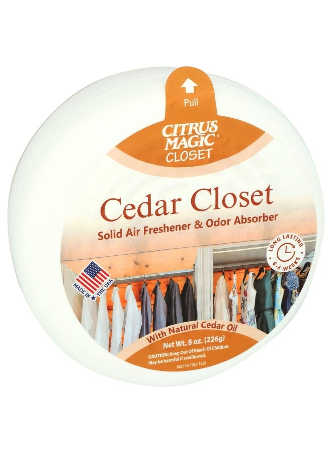 Citrus Magic Odor Absorbing Solid Air Freshener for Closets Cedar 8Ounce Pack of 3 - Image 3