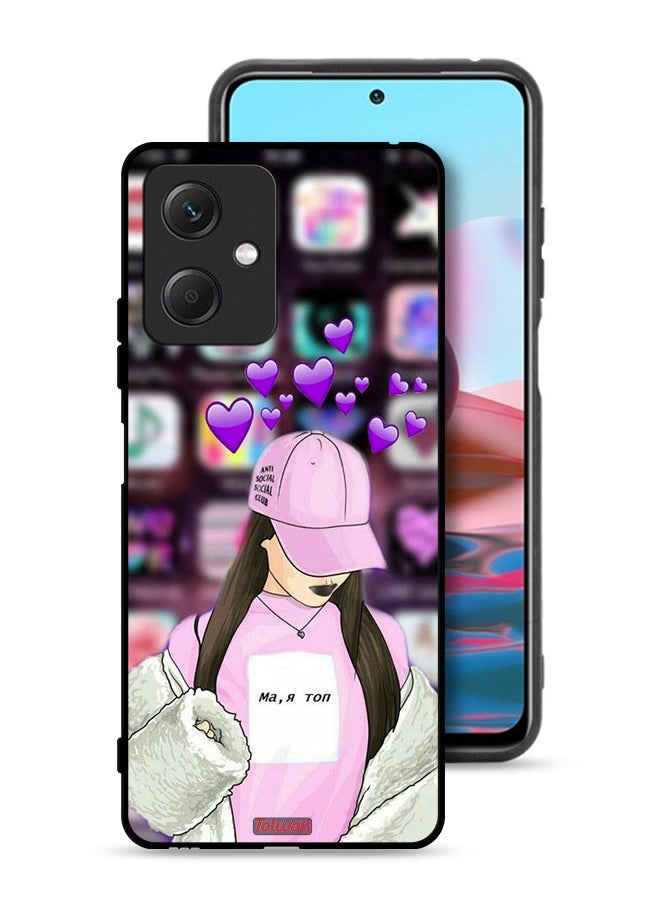 Tolwak Xiaomi Redmi Note 12 Protective Case Cover Anti Social Club  - Image 1
