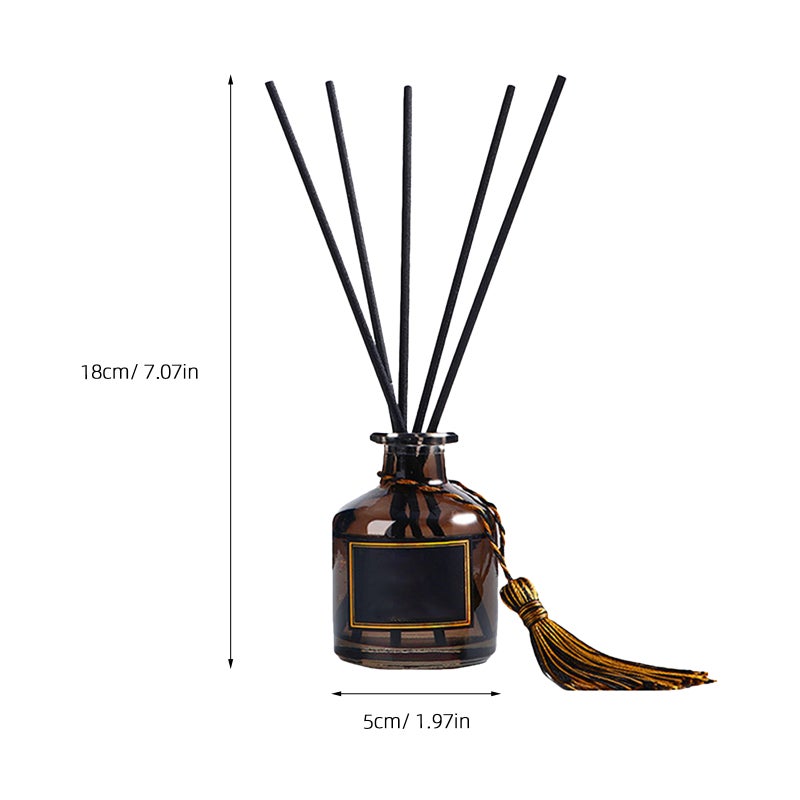Tassel Bottle Home Perfume Diffuser Rattan Air Freshener with Rattans - Image 2