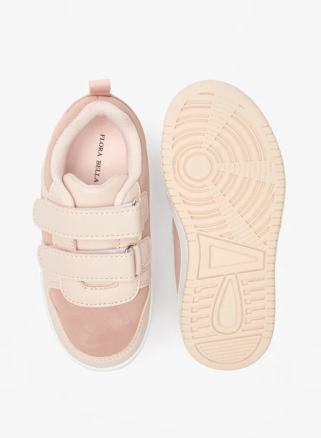 فلورا بيلا من شو إكسبرس Girls Panelled Shoes with Hook and Loop Closure