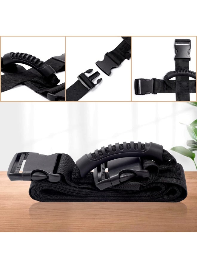 Box Carrying Strap with Handle, Handheld Belt for Safely Moving and Lifting Heavy Boxes, Adjustable Belt, Cross Style Carry Straps, Suitable for Groceries, Luggage (black(74.8 inch)) - Image 3
