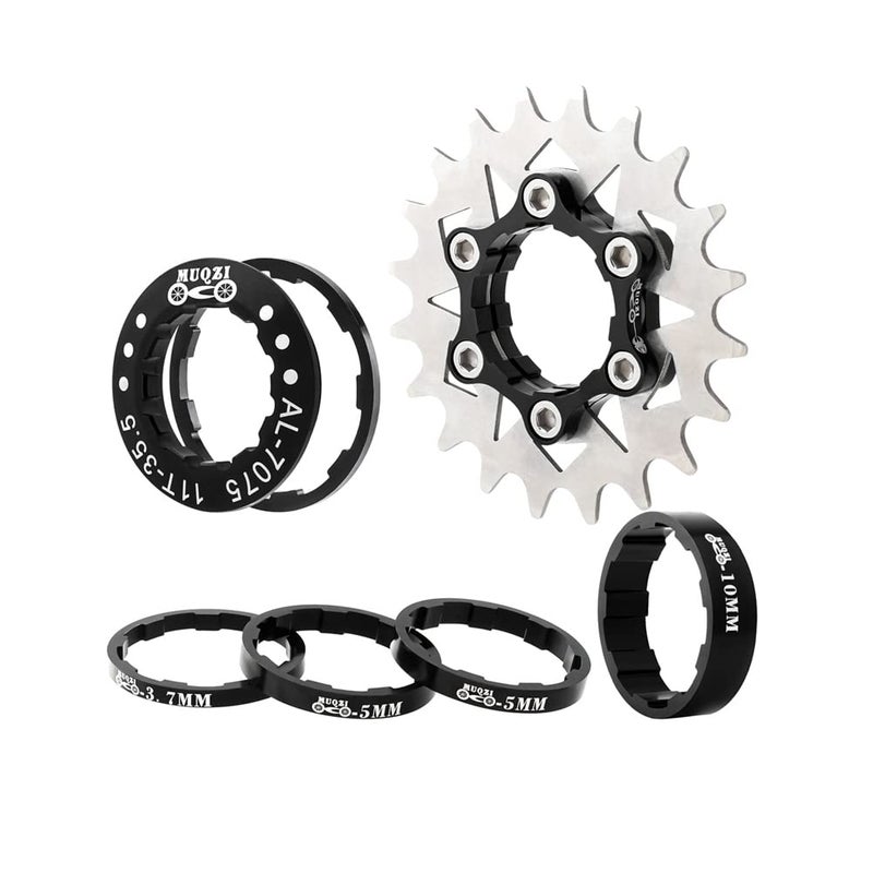 Bibike Single Speed Conversion Kit 13T/14T/15T/16T/17T/18T/20T/22T Single Speed Cassette & Spacers - Image 1