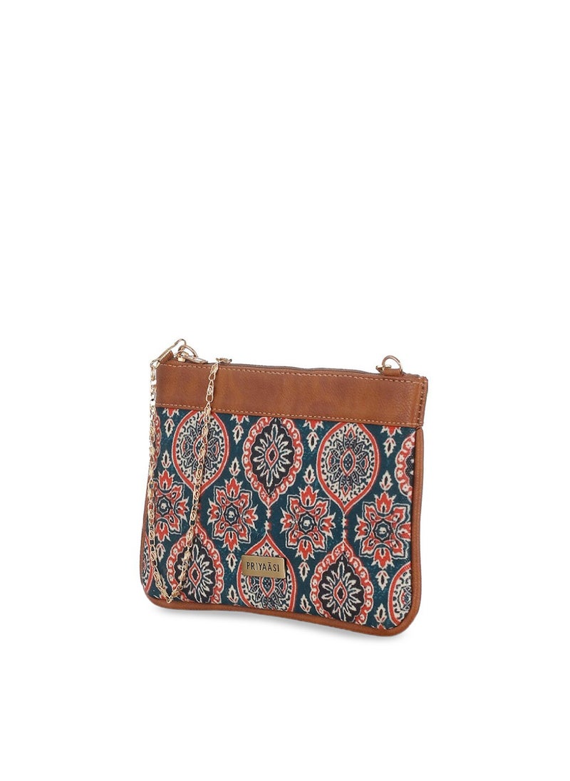 Priyaasi Ethnic Motifs Printed PU Sling Bag  - Image 4