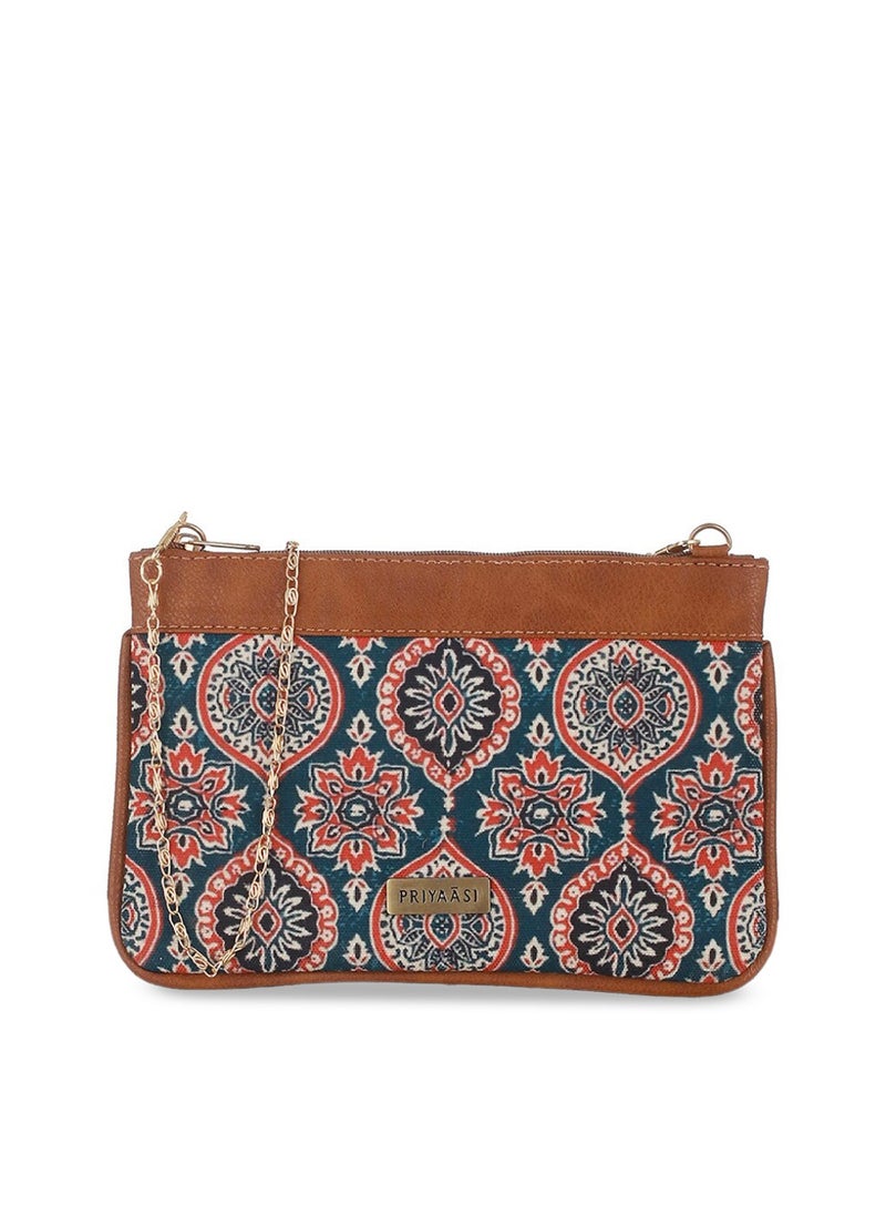 Priyaasi Ethnic Motifs Printed PU Sling Bag  - Image 3