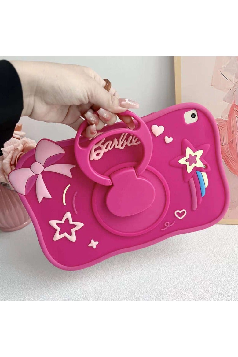 a Barbie-themed case suitable for iPad 9th/8th/7th Generation Case 10.2'' (2019/2020/2021) protective cover with cartoon pattern and 360-degree rotating stand - Image 2
