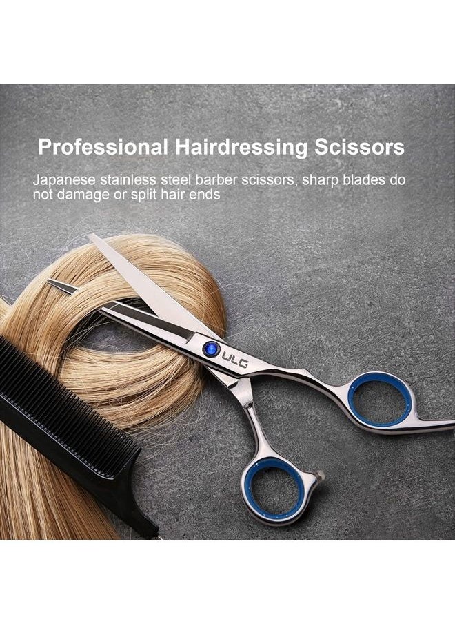 ULG - Hair Cutting Scissors, ULG Professional Hair Scissors 6.5 inch Right-Hand Razor Edge Barber Scissors Salon Hair Cutting Shears Made of Japanese Stainless Steel, Hand Sharpened - Image 1