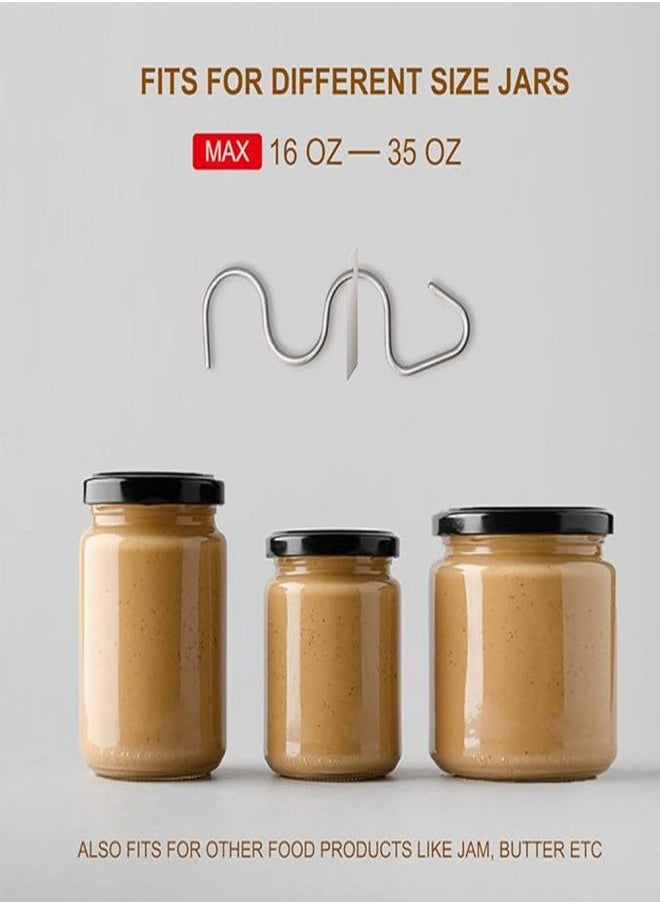 TCJ Peanut butter blender Honey mixer Butter stirrer Nut butter blender Almond butter mixer Stainless steel  - Image 4