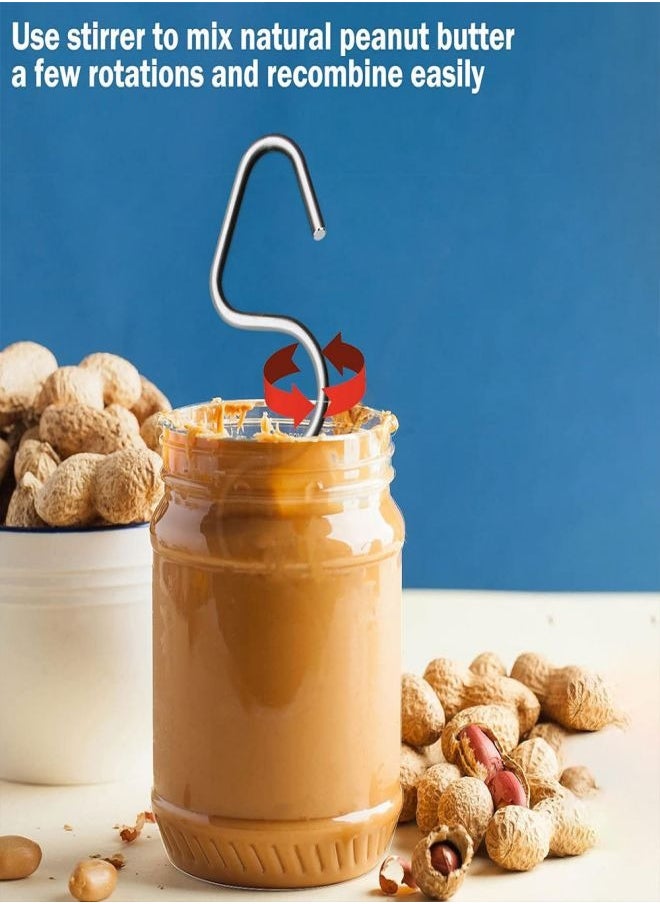 TCJ Peanut butter blender Honey mixer Butter stirrer Nut butter blender Almond butter mixer Stainless steel  - Image 1