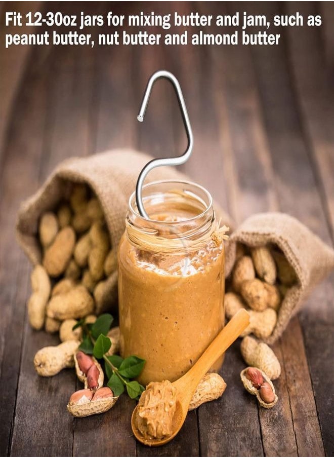 TCJ Peanut butter blender Honey mixer Butter stirrer Nut butter blender Almond butter mixer Stainless steel  - Image 3