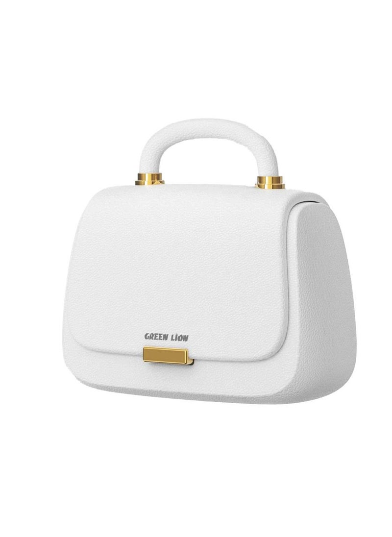 GREEN LION - Queen's True Wireless Earbuds with Purse Design / Up To 15m Bluetooth Range / 5 Hours Play Time / Hand-Free Calls / Multi Touch - White - Image 1