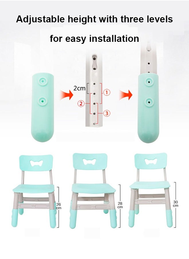 JSAITOYS 1-Piece Mint Green Adjustable Height Chair For Office/Home Use  - Image 4