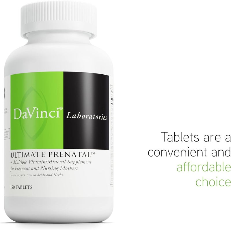DaVinci Labs Ultimate Prenatal  Nutritional Supplement for Pregnant Women and Nursing Mothers to Support Healthy Pregnancy and Lactation  With Vitamins Minerals Amino Acids and More  150 Tablets - Image 5