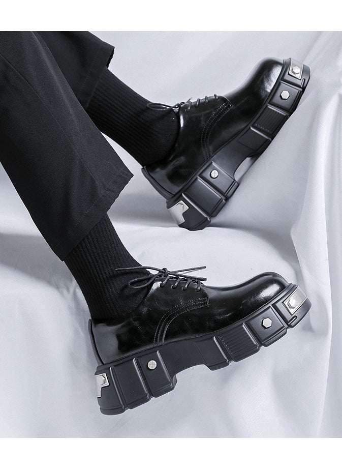 Warrior - Versatile Retro Casual Leather Shoes - Image 1