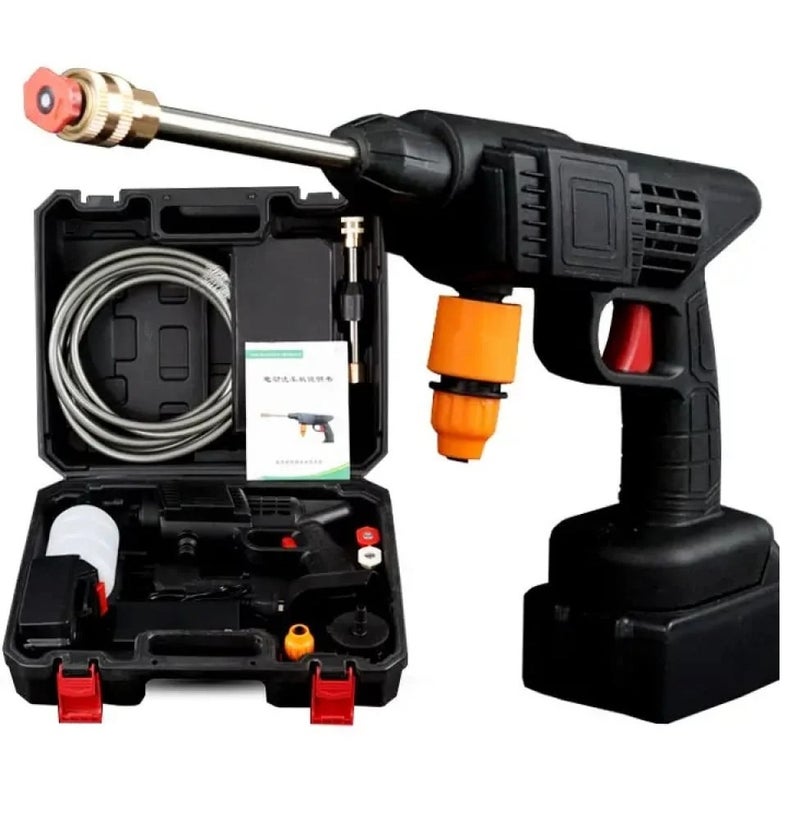 Car Wash Machine - Portable Cordless Pressure Washer Gun, Car Wash Pump, 18000mAh Battery Operated Electric Pressure Washer, 652 PSI, for Watering Cars, Homes, and Gardens