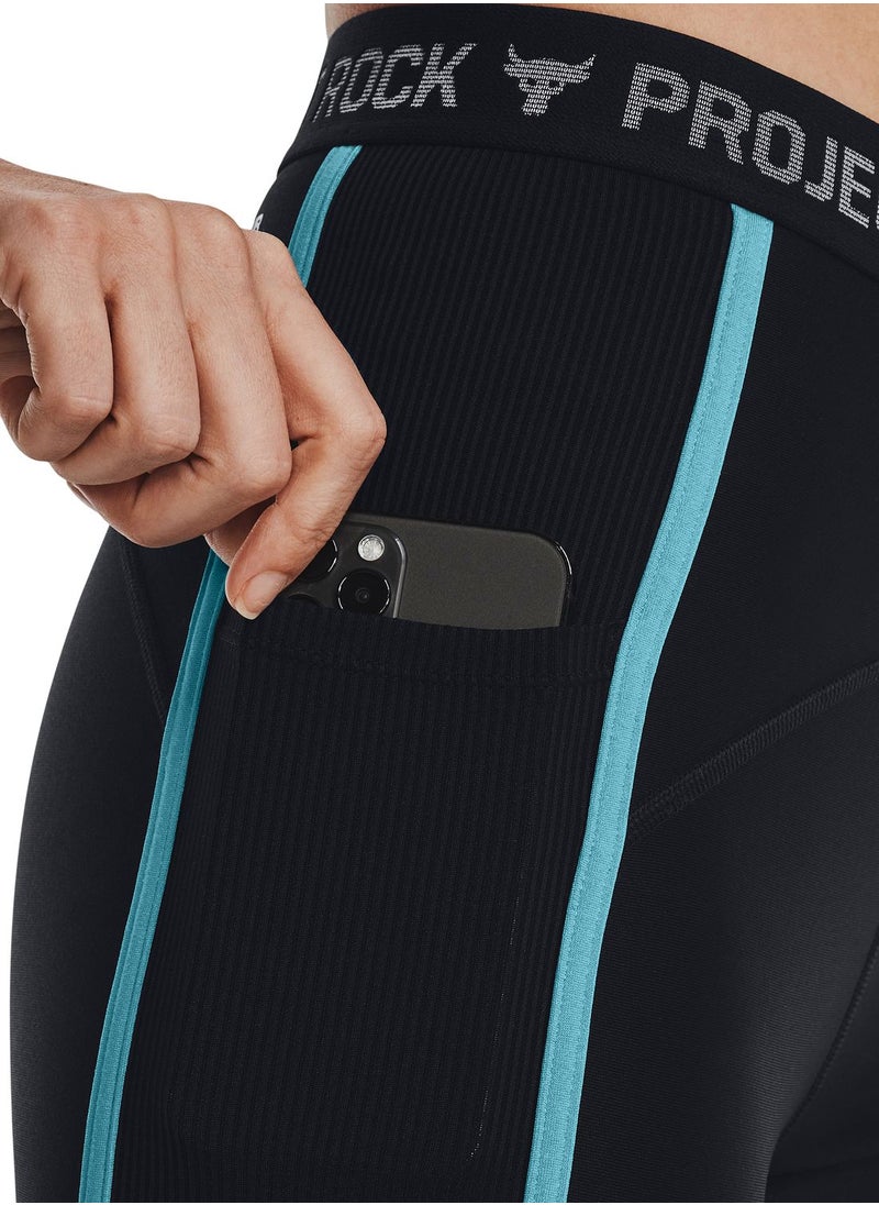 UNDER ARMOUR - Project Rock Heatgear Ankle Tights - Image 1