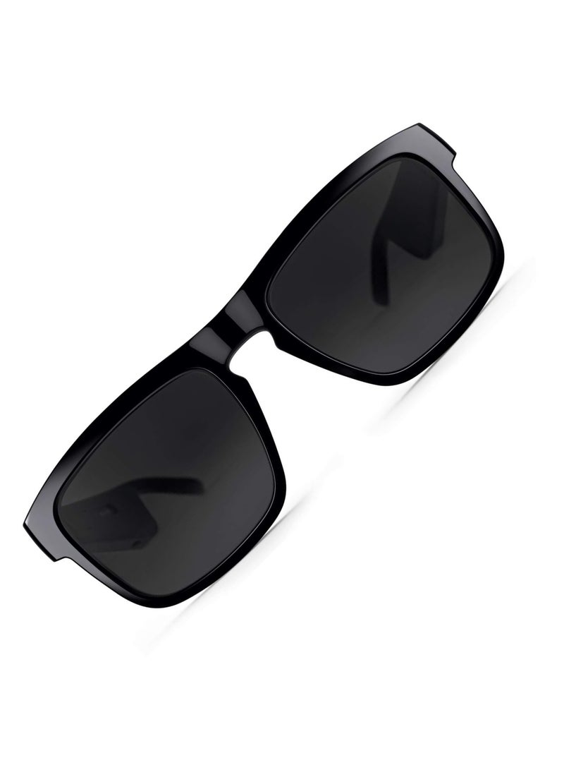 Raxoom Bluetooth Sunglasses, Smart Glasses, Polarized Bluetooth Sunglasses, Built-in Mic & Speakers, Voice Assistant, UV Protection Audio Sun Glass, Stereo Sound Audio Sunglasses for Sports Cycling Running - Image 4