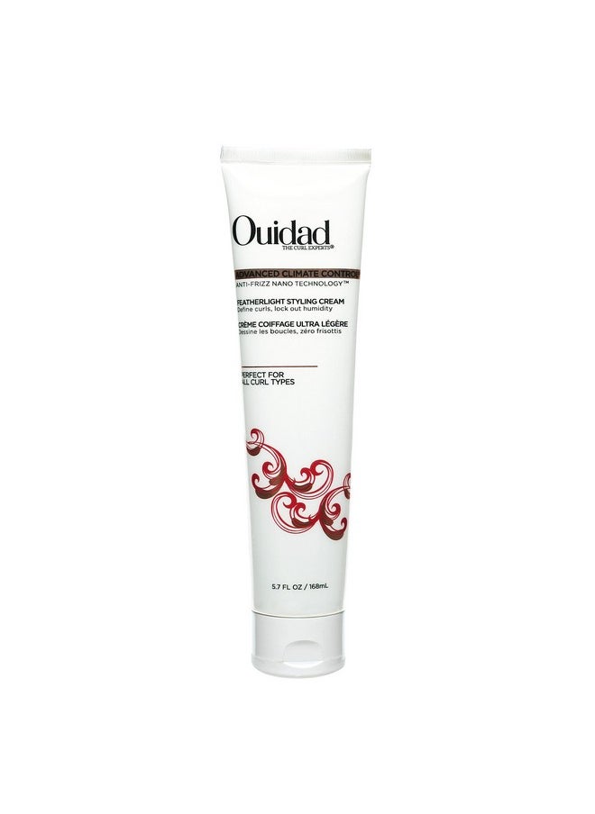 Ouidad Ouidad Advanced Climate Control Styling Cream, 5.7 fl oz, Featherlight Curl Cream for Curly Hair, Shiny, Hydrated & Frizz-Free Curls, Sulfates, Parabens & Cruelty-Free Curly Hair Products  - Image 1