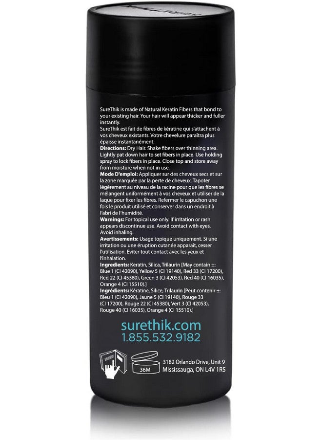 SURETHIK Hair Fibers for Thinning Hair - Building Fibers to Conceal Thinning, Instantly Fuller Looking Hair for Men & Women, Sandy Blonde, 30g - Image 2