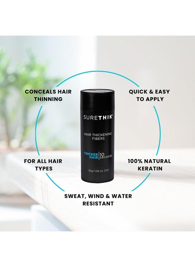 SURETHIK Hair Fibers for Thinning Hair - Building Fibers to Conceal Thinning, Instantly Fuller Looking Hair for Men & Women, Sandy Blonde, 30g - Image 3