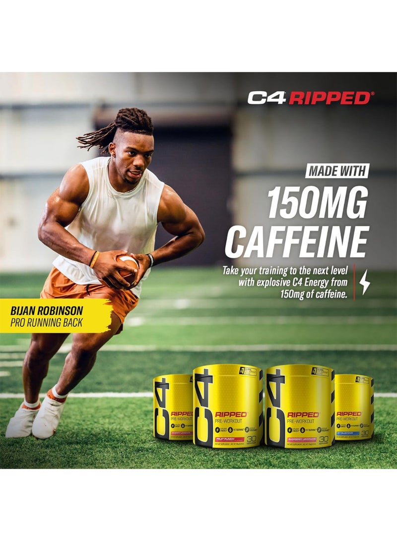 سيلوكور مكمل C4 Ripped قبل التمرين - طاقة متفجرة مع دعم فقدان الدهون - ليمون توت العليق - 30 حصة (قد يختلف التعبئة والتغليف) - Image 3
