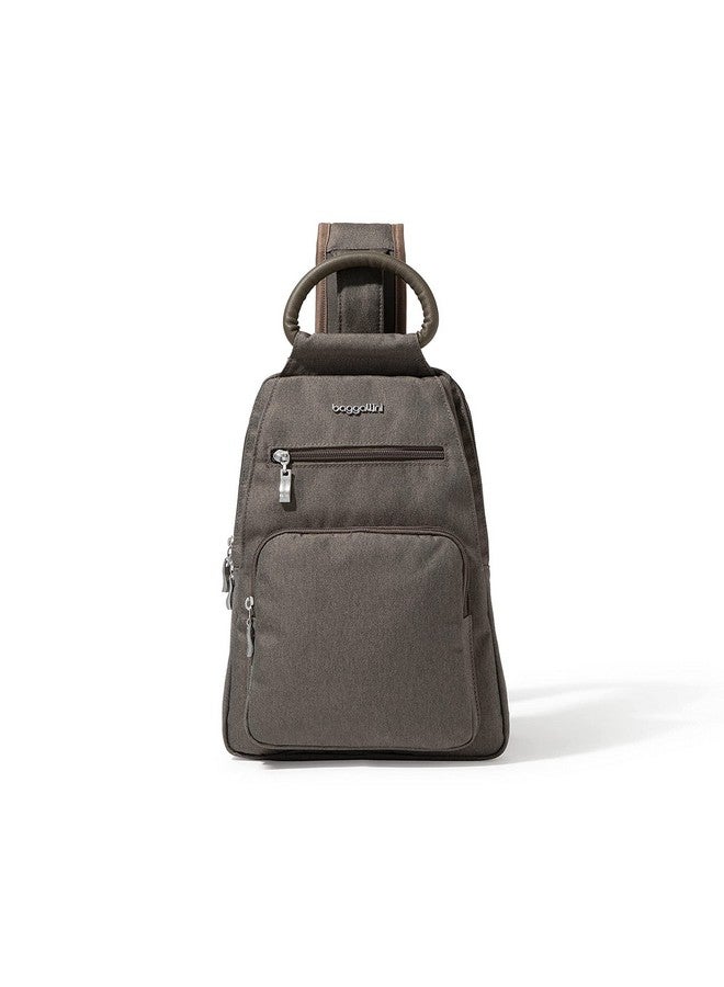 باجاليني حقيبة كتف نسائية من Baggallini All Day Sling، لون بني داكن، مقاس واحد أمريكي