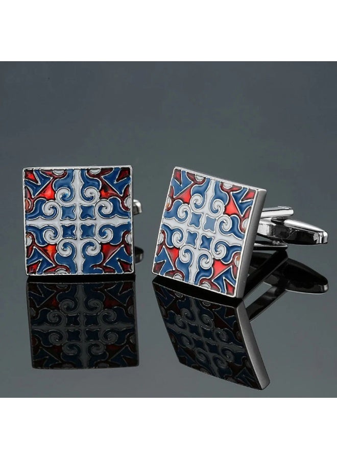 ALCOACH Luxury Men’s Patterned Cufflinks – Elegant Formal Shirt Accessories - Image 5