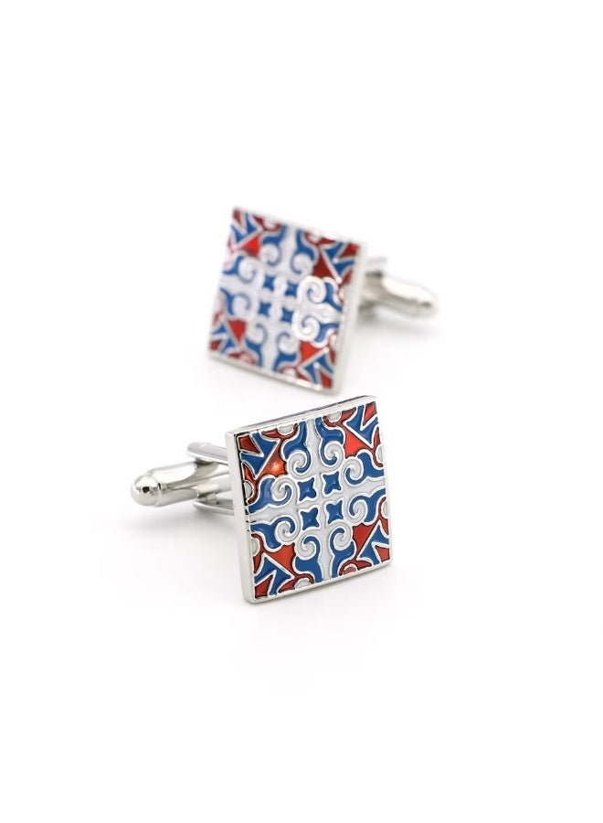 ALCOACH Luxury Men’s Patterned Cufflinks – Elegant Formal Shirt Accessories - Image 2