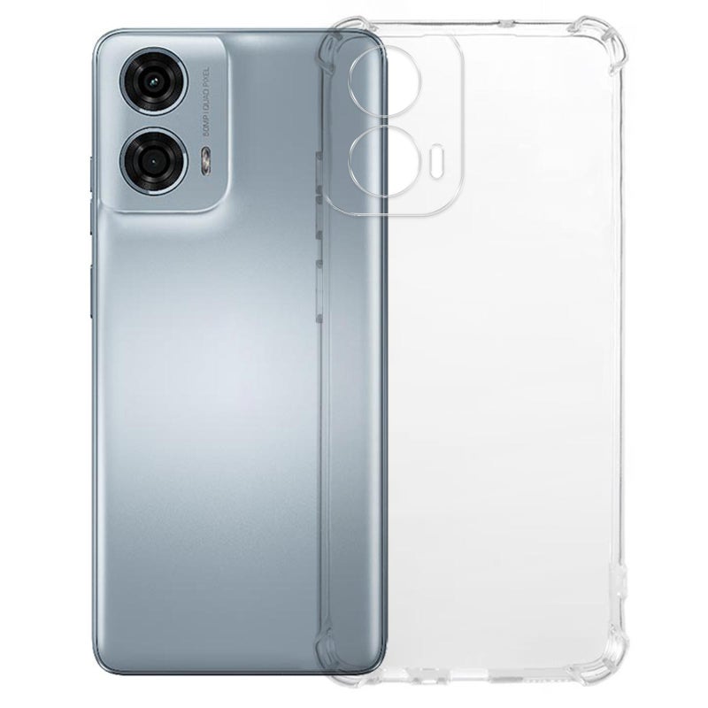 إيروريكس جراب هاتف شفاف مقاوم للصدمات من مادة TPU بسمك 1.5 مم مع وسائد هوائية بأربع زوايا لهاتف Motorola Moto G24 Power 4G - Image 1