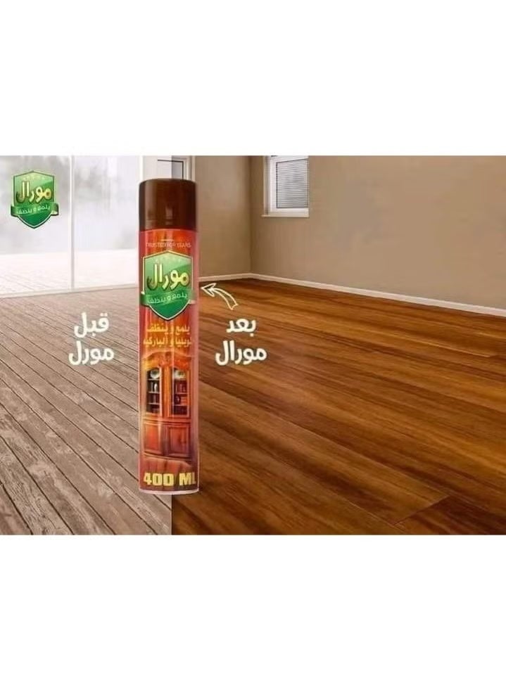 مورال ملمع و منظف الموبيليا و الباركيه- 400 ملي - Image 2